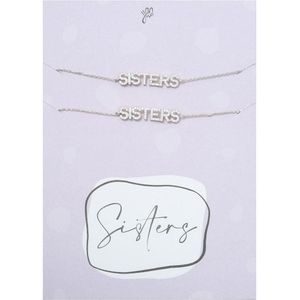 Sisters Armband - Zilver - Twee Armbanden - Zussen armband - Vriendschapsarmbandjes - Valentijn - Kadotip - Kadoset - Stainless Steel