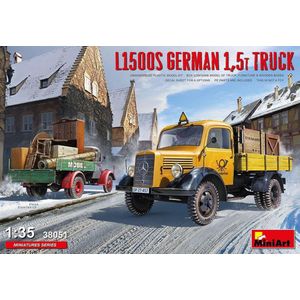 1:35 MiniArt 38051 L1500S German 1,5t Truck Plastic Modelbouwpakket