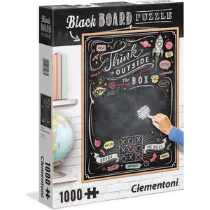 Clementoni Legpuzzel - Krijtbord Puzzel - Think Outside The Box - 1000 stukjes, puzzel volwassenen