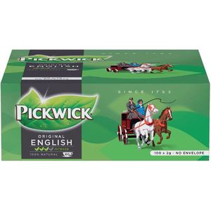 Thee Pickwick engelse melange - 100 zakjes x 2gr zonder envelop - 6 dozen