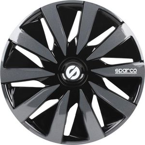 Sparco Wieldoppen Velgen - 15 inch - Zwart/Grijs