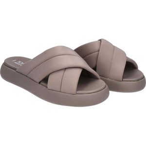 Toms - Taupe Toms Alpargata Mallow Crossover Slippers Taupe Alpargata Mallow Crossover