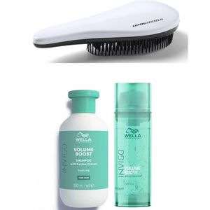 Wella Professionals - Volume Boost Set - Shampoo + Crystal Mask + KG Ontwarborstel - Volume gevend pakket
