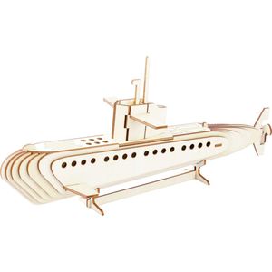 Bouwpakket 3D Puzzel Onderzeeboot- hout