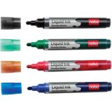 Nobo Liquid Ink Markers - 4x