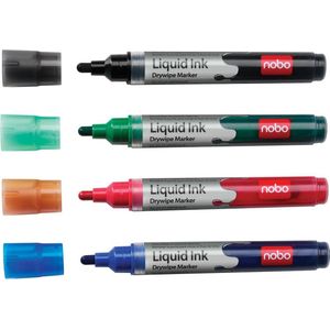 Nobo Liquid Ink Markers - 4x