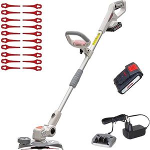 Grastrimmer - Gazontrimmer - Grastrimmer op Accu - 20 Messen - Grasmaaier - Tuin - Draadloze Gazontrimmer