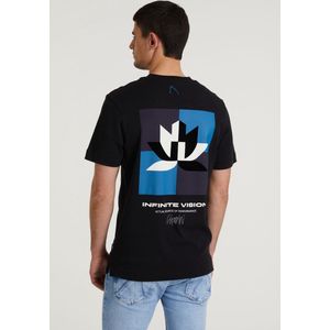 Chasin' T-shirt Eenvoudig T-shirt Courier Zwart Maat L