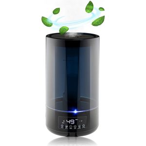 Grundig Luchtbevochtiger - Aroma Diffuser - Humidifier met Hygrometer - Inhoud 4,3L - Zwart