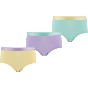 Apollo Meisjes Bamboe Hipster 3-Pack Pastel Kleuren - Maat 122/128