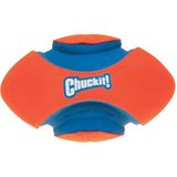 Chuckit! Fumble Fetch - Hondenspeelgoed - Hondenbal - Rugby bal - Rubber/Polyester - 22 x 12 cm - Oranje/Blauw