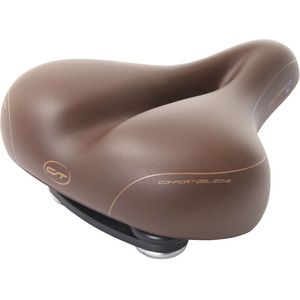 Contec City/Tour Heren Fietszadel Anatomic 2 Bruin 100% Waterdicht - Gepatenteerde Opbouw Voor Het Beste Comfort