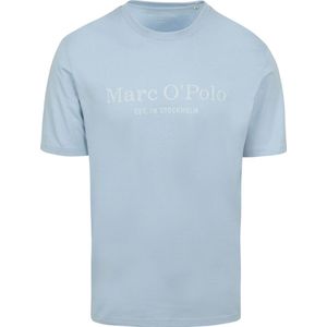 Marc O'Polo - T-Shirt Logo Lichtblauw - Heren - Maat M - Regular-fit