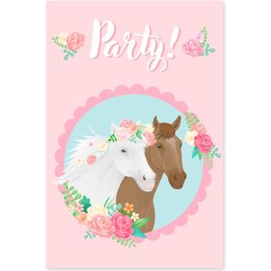 Paperdreams - Uitnodigingen paarden (6 stuks)