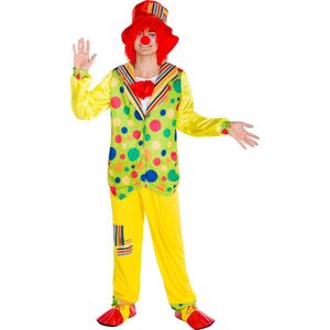 dressforfun - Herenkostuum clown Pipetto XXL - verkleedkleding kostuum halloween verkleden feestkleding carnavalskleding carnaval feestkledij partykleding - 300837