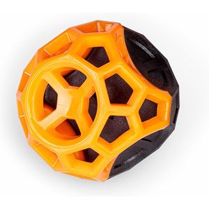 Speelgoed hond tpr orange fun bal 8,5cm