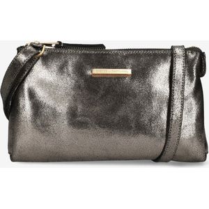 Fred De La Bretoniere Crossbody Bag Lenny Metallic Grey - Maat ONESIZE