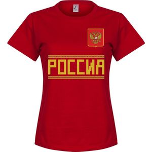 Rusland Dames Team T-Shirt - Rood - L