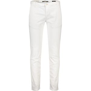 Alberto - Rob T400 Dynamic Chino Wit - Heren - Maat W 33 - L 34 - Slim-fit