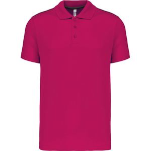 Herensportpolo 'Proact' met korte mouwen Fuchsia - XS