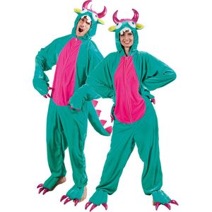 Boland - Kostuum Monster pluche (max. 1.80 m) - Volwassenen - Monster - Halloween en Horror