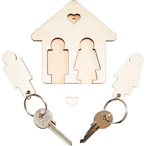 Houten Sleutelhanger Magnetic Key Holder | Sleutelkastje Hout Key Hanger Wall Cadeau Ideeën Voor Valentijnsdag | Magnetische Sleutelhouder New Home Gift | Key Hangers for Wall Sleutelhouder Hout