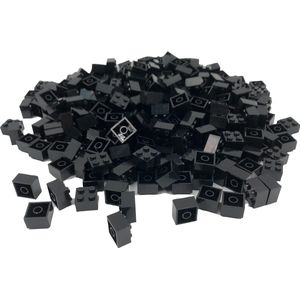 100 Bouwstenen 2x2 | Zwart | Compatibel met Lego Classic | Keuze uit vele kleuren | SmallBricks