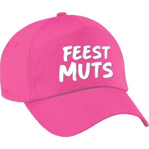 Feestmuts fun pet roze voor dames en heren - feestmuts baseball cap - carnaval fun accessoire