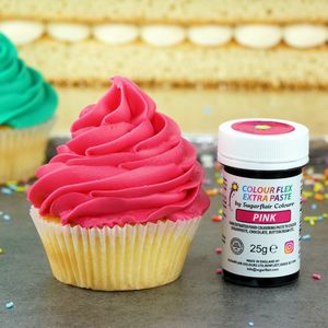 Sugarflair Colourflex Extra Paste Voedingskleurstof - Pasta - Roze - 25g