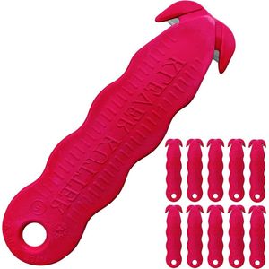 Veiligheidssnijder Geavanceerde Plastic Polymeren 4-5/8"" Rood (Pack van 10) - Innovatieve KCJ-1R