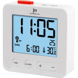 Just a Minute wekker | Digitaal | Radio gestuurd| Wit