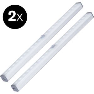 2x Sinji LED Lamp Bewegingssensor – Kastverlichting op batterij – 29.7 cm