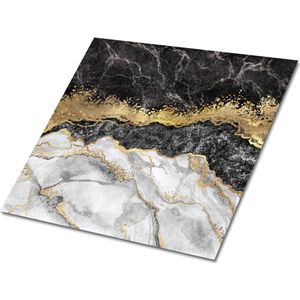 Tulup PVC Tegels - Marmeren Abstractie Vinyl Tegels - 30 cm x 30 cm - Veelkleurig Vinyl Tegels Zelfklevend - Verpakking van 9 stuks - Vloer Tegels PVC - Marmer Plaktegels - Zelfklevende Vinyltegels - Plaktegels keuken en Badkamer