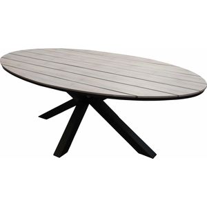 Ovale tuintafel Cyprus 180cm | Wood | Polywood & Aluminium