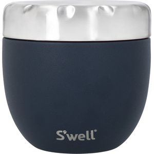 S'well Eatsâ""¢ 2-in-1 etensbak met schroefdeksel, 636 ml, Azurite, drievoudig geïsoleerd en lekvrije etensfles voor onderweg eten tot 11 uur koud/7 uur heet