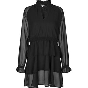 Zwarte jurk met ruchedetails Danetta - mbyM