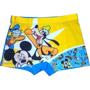 Gele Goofy & Mickey Zwembroek Short – Maat 98/104 (ook 110/116 en 122/128 beschikbaar)