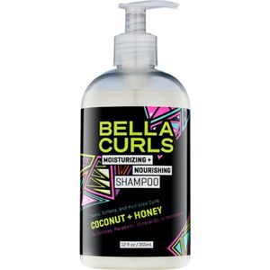 Bella Curls - Moisturizing Nourishing shampoo - 355ml - Krullen Shampoo - Coconut oil