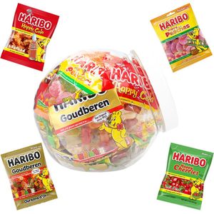 Haribo Happy Heroes snoep - 14 zakjes - Happy Cola, Peaches, Happy Cherries & Goudberen - 350g
