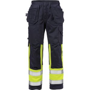 Fristads Flame Hi Vis Werkbroek Klasse 1 2586 Flam - Hi-Vis geel/marineblauw - C52