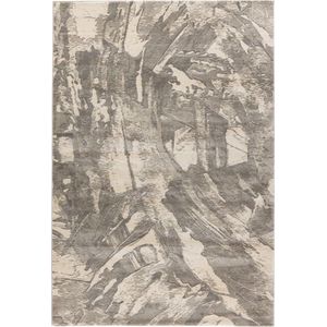 Lalee Monet | Modern Vloerkleed Laagpolig | Silver | Tapijt | Karpet | Nieuwe Collectie 2024 | Hoogwaardige Kwaliteit | 80x150 cm