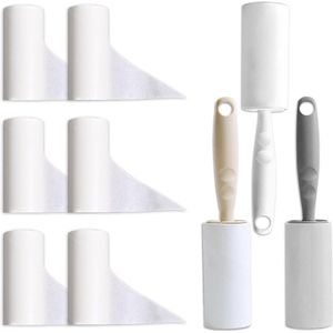 Extra Kleverige Pluisrolset - Complete Reinigingstool voor Kleding Bank Bed - Verwijder Katten- en Hondenharen .