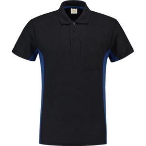 Tricorp Poloshirt Bi-Color - Workwear - 202002 - Navy/koningsblauw - maat XS