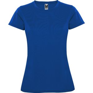Kobalt Blauw dames sportshirt korte mouwen MonteCarlo merk Roly maat XL
