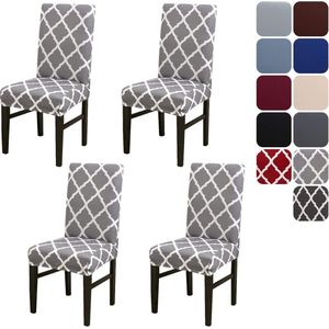 stoelhoezen set van 4 stretch stoelhoezen voor eetkamerstoelen, afneembare wasbare stoelen bescherming decoratie stoelhoes voor thuis, keuken, hotel, restaurant, banket, bruiloft, feest