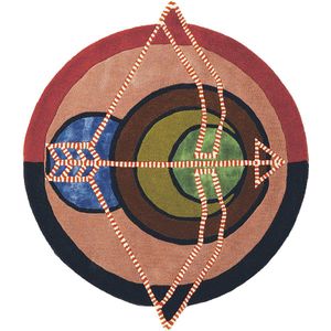 Ted Baker - Zodiac Sagittarius 161905 Vloerkleed - 200 rond - Rond - Laagpolig,Rond Tapijt - Modern - Meerkleurig