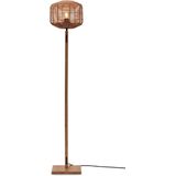 GOOD&MOJO Vloerlamp Tanami - Bamboe/Rotan - Ø25cm - Modern - Staande lampen voor Woonkamer - Slaapkamer