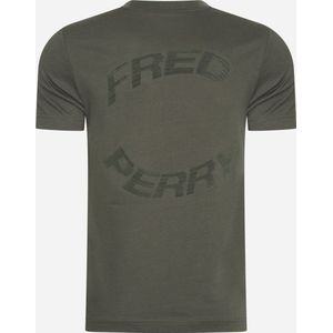 Fred Perry Warped graphic t-shirt - field green