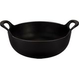 Le Creuset Wokpan / Balti Dish - Mat Zwart - ø 24 cm / 2.7 liter - geëmailleerde anti-aanbaklaag