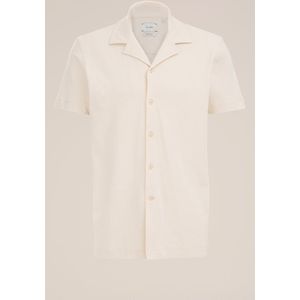 Van Gils Gebreid Regular Fit Overhemd met Jacquard New Ivory